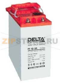 Delta FT 12-50 Свинцово-кислотный аккумулятор Delta  FT 12-50 (характеристики): Напряжение - 12 В; Емкость - 50 Ач; Габариты: 277 мм x 106 мм x 222 мм, Вес: 17,3 кгТехнология аккумулятора: AGM VRLA Battery
