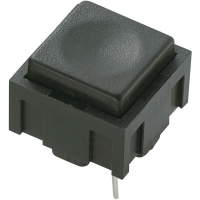 Кнопка 50 В/DC/AC, 0.025 A, 1 x выкл/вкл, без фиксации, черная, 1 шт TRU Components PBS-18B