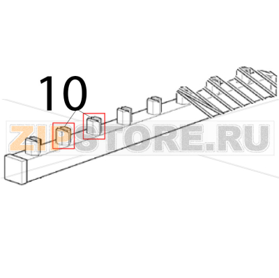 Spray nozzle Scotsman AC 56 Spray nozzle Scotsman AC 56Запчасть на деталировке под номером: 10
