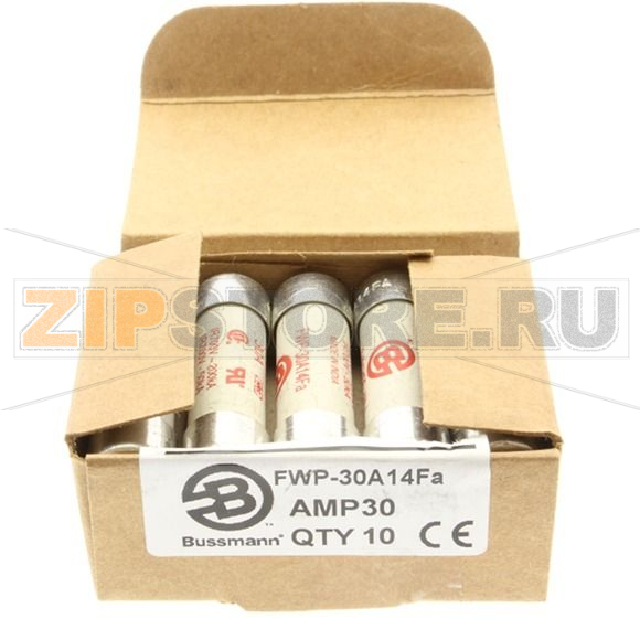 Предохранитель, 30 A, AC 700 В, 200 кА, 14x51 мм, aR, UL Eaton 30AMP 700V AC FERRULE 14x51 MM 