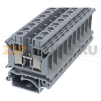 Клемма проходная, универсальная, серая CHIKU RUK 10N