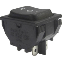 Переключатель клавишный 250 В/AC, 10 А, 2 x вкл/выкл/вкл TRU Components TC-R13-87D-02