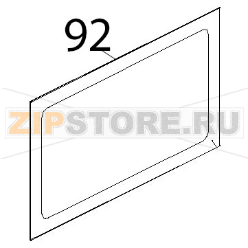 Vetro est. ser. grigio 730x435x4, BETFL Unox XB 403G Vetro est. ser. grigio 730x435x4, BETFL Unox XB 403GЗапчасть на деталировке под номером: 92