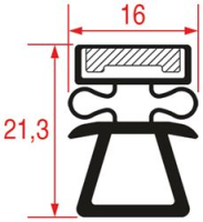 SNAP-IN GASKET 8162 - 2500 mm