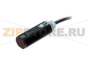 Диффузный датчик Diffuse mode sensor GLK18-8-200/59/115/161 Pepperl+Fuchs Описание оборудованияDiffuse mode sensor, M18 threaded housing design, plastic housing, front optical face, 200&nbspmm detection range, red light, dark on, AC/DC version, NPN-FET output, fixed cable