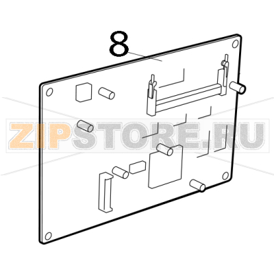 AU1 PCON PC Board Toshiba TEC B-852-TS12-CN AU1 PCON PC Board Toshiba TEC B-852-TS12-CNЗапчасть на деталировке под номером: 8