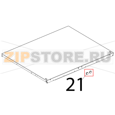 Magnete neodimio D22, 10N, filettatura M6 Unox XL 195 Magnete neodimio D22, 10N, filettatura M6 Unox XL 195Запчасть на деталировке под номером: 21
