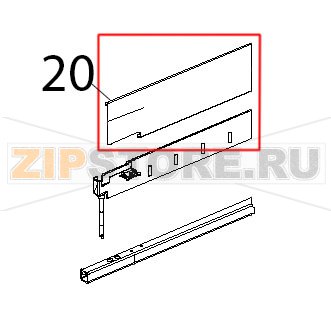 Profilo paracalore cruscotto inox Unox XBC 404 Profilo paracalore cruscotto inox Unox XBC 404Запчасть на деталировке под номером: 20