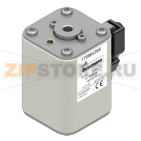 Предохранитель, 500 A, AC 1100 В, 100 кА, size 1, 53x69x74 мм, aR, IEC UL Eaton FUSE 500A 1100 