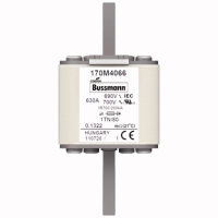 Предохранитель, 630 A, AC 690 В, 200 кА, DIN 1, 53x66x108 мм, aR, DIN, IEC Eaton FUSE 630A 690V