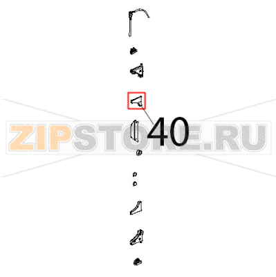 Guarnizione cerniere vetro int. Unox XBC 815G Guarnizione cerniere vetro int. Unox XBC 815GЗапчасть на деталировке под номером: 40