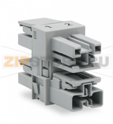 3-way distribution connector; 2-pole; Cod. B; 1 input; 3 outputs; pink Wago 770-1706 Protected against mismating and maintenance-freeComponents can be clearly printed on and color-coded to meet custom requirements....