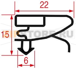 SNAP-IN GASKET 615x408 mm 