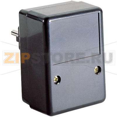 Корпус с вилкой 54x74x43 мм, пластиковый, черный, 1 шт TRU Components TC-SG 2 SW203 