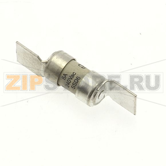 Предохранитель, 6 A, AC 240 В, 33 кА, BS88/E1, 12x47 мм, gL/gG, BS Eaton 6A 240V AC INDUSTRIAL FU 
