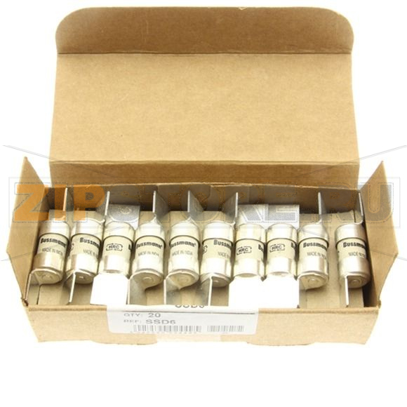 Предохранитель, 6 A, AC 240 В, 33 кА, BS88/E1, 12x47 мм, gL/gG, BS Eaton 6A 240V AC INDUSTRIAL FU 