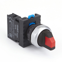 Переключатель, 2 положения, 1НЗ, IP65, без подсветки, красный Chint NP8-01X/214