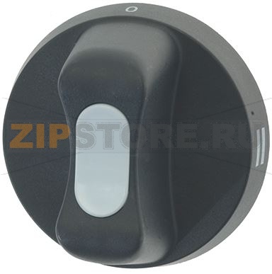 BLACK KNOB ø 65 mm SILK-SCREEN PRINTED 