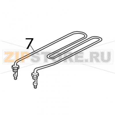Resistenza 2700/240V per lavastoviglie Elettrobar E50 Resistenza 2700/240V per lavastoviglie Elettrobar E50Запчасть на деталировке под номером: 7Название запчасти на английском языке: Resistenza 2700/240V per lavastoviglie Elettrobar E50.