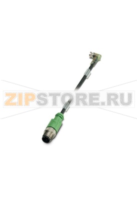 Кабель для датчика / исполнительного элемента Phoenix Contact SAC-3P-MS/1,0-170/M 8FR-2L SCO 3-полюсн., PUR без галогенов, темно-серый RAL 7021, Штекеры прямое M12-SPEEDCON, А-кодирование, к Гнездо угловой M8, с помощью 2 светодиодных индикатора, Длина кабеля: 3 м.Минимальный заказ: 1 шт.Упаковка: 1 шт.