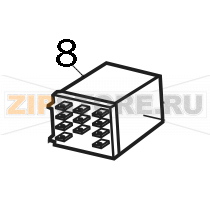 Rele 10A 220/240 3 contatti commutatore Elettrobar E51 Rele 10A 220/240 3 contatti commutatore Elettrobar E51Запчасть на деталировке под номером: 8
