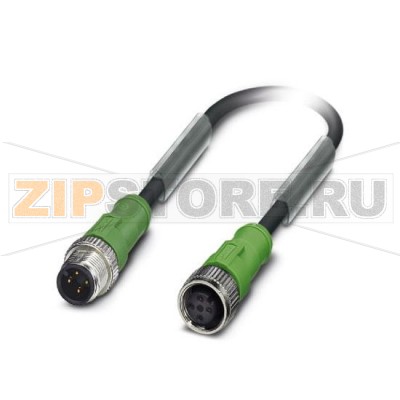 Кабель для датчика / исполнительного элемента Phoenix Contact SAC-4P-M12MS/ 2,5-PUR/M12FS 4-полюсн., PUR без галогенов, темно-серый RAL 7021, Штекеры прямое M12, А-кодирование, к Гнездо прямое M12, А-кодирование, Длина кабеля: 2,5 м.Минимальный заказ: 1 шт.Упаковка: 1 шт.