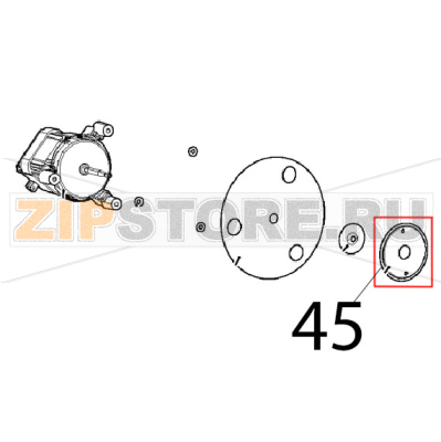 Disco tenuta albero motore Unox XFT 110 Disco tenuta albero motore Unox XFT 110Запчасть на деталировке под номером: 45