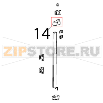 Supporto sup barra LED Unox XBC 615EG Supporto sup barra LED Unox XBC 615EGЗапчасть на деталировке под номером: 14
