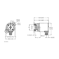 Энкодер абсолютный, многооборотный Turck REM-100B6E-5C13S12M-H1181