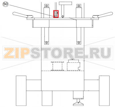 Forcella M8 + 23001301 clip per forcella M8 Sigma BM 30               Forcella M8 + 23001301 clip per forcella M8 Sigma BM 30Запчасть на сборочном чертеже под номером: 50Название запчасти Sigma на итальянском языке: Forcella M8 + 23001301 clip per forcella M8 Sigma BM 30