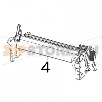 Print engine lower mechanism assembly TSC ML240 Print engine lower mechanism assembly TSC ML240Запчасть на деталировке под номером: 4