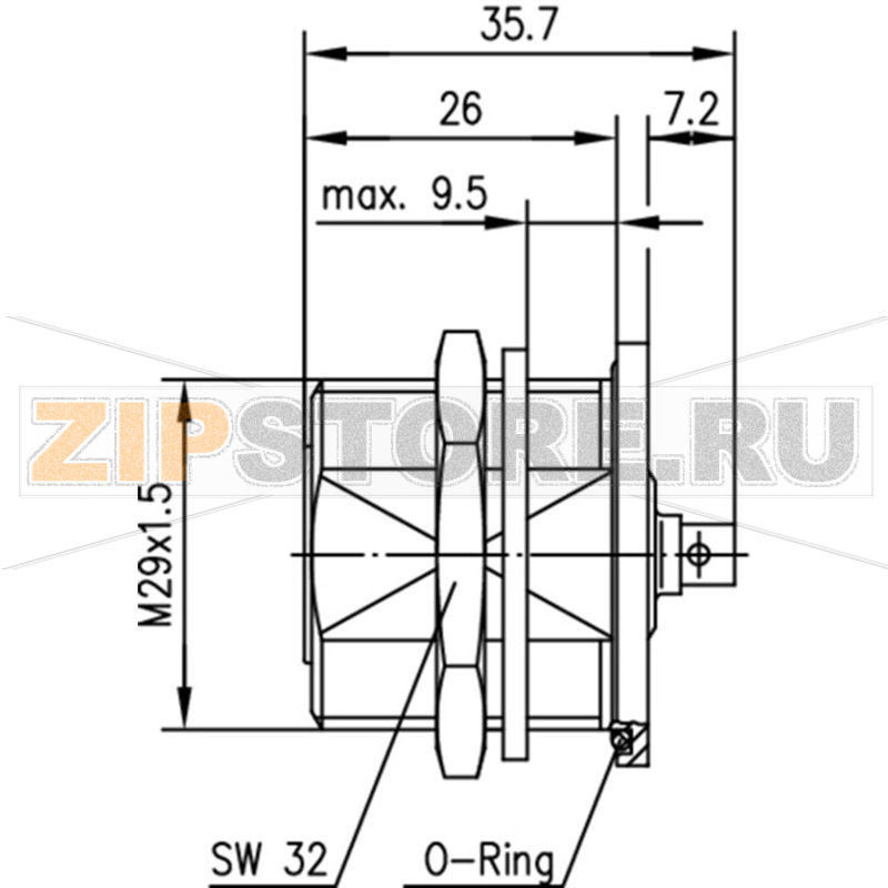Разъем DIN 7-16, 50 Ом, 1 шт Telegärtner J01121A0134 