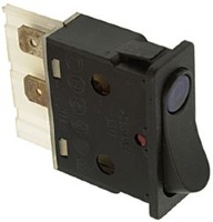 BLACK BIPOLAR SWITCH 16A 250V