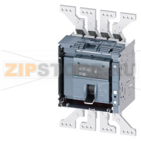 draw-out molded case circuit breaker w. handle with guide frame and PSS frame 1600; 4AUX and trip alarm switch S24; Icu "C" Icu=110kA @ 415V, 4-pole, left ETU350, LSI, In=1000A rotary coding switch Ir=400...1000A Isd=1...10xIn, Ii=1.5...15xIn N conductor