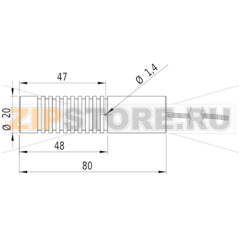 Модуль лазерный, зеленый, 10 МВт Picotronic LD532-10-3(20x80) 