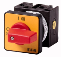 Переключатель вкл/выкл, 3-полюсн. + N, 20 A, 90°, монтаж Eaton T0-2-8900/E-RT