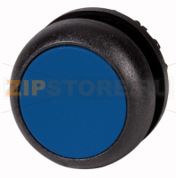 Головка кнопки с подсветкой, синяя, изменение ф-ии с/без фиксации Eaton M22S-DRL-B