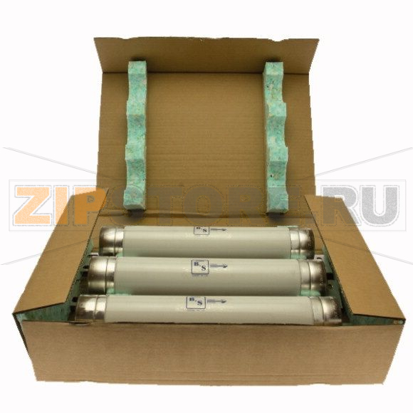 Предохранитель двигателя, 315 A, AC 7.2 kV, 40 кА, 76x403mm Eaton 7.2KV 315A 3" MOTOR START FUSE 