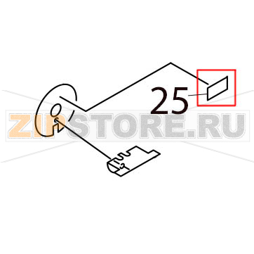 Jam clear label Toshiba TEC SP40II Jam clear label Toshiba TEC SP40IIЗапчасть на деталировке под номером: 25
