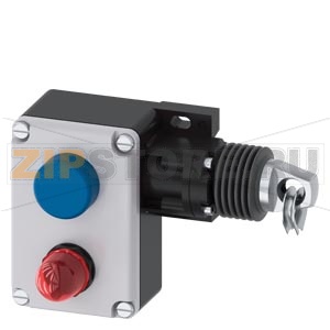 SIGUARD-ТРОСОВЫЙ ВЫКЛЮЧАТЕЛЬ МЕТАЛЛ. КОРПУС, 1X M16X1, 5 1НО+1НЗ, С ФИКСАЦИЕЙ СОГЛАСНО EN418 РАЗБЛОКИРОВКА КНОПКОЙ С LED-ЛАМПОЙ 24VDC, КРАСНАЯ Siemens 3SE7140-1BD04 