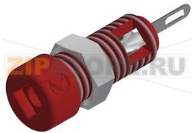 Разъем 6 А, 30 В, красный Hirschmann MBI 1 RED 