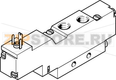 Распределитель с электроуправлением Festo MEBH-5/2-1/8-S-B-110AC 
