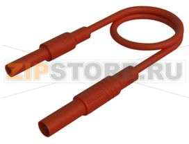 Провод тестовый 2 м, красный Hirschmann MAL S GG-B 200/2,5 RED 
