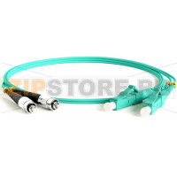 патч-корд волоконно-оптический (шнур) MM 50/125(OM3), FC-LC, duplex, оболочка LSZH, 2 м