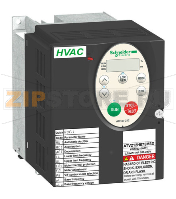 Преобразователь частоты 0.75 кВт, 240 В, IP21 Schneider Electric ATV212H075M3X 