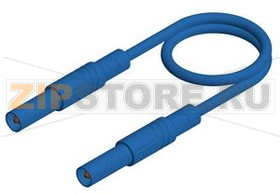 Провод тестовый 1 м, синий Hirschmann MLS SIL GG 100/1 BLUE 