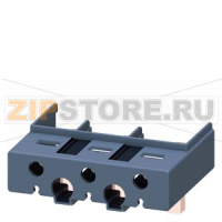 Клеммный блок подключения вспомогательных проводников, 3-пол., для 3RT204, 3RW и 3RV2 Siemens 3RT2946-4F