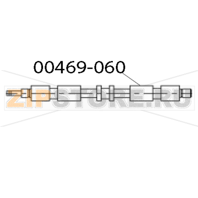 Feed roller assy Zebra TTP 1030 Feed roller assy Zebra TTP 1030Запчасть на деталировке под номером: 00469&dash;060
