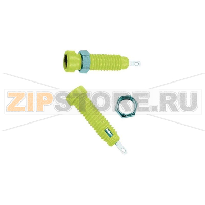 Розетка лабораторная, Ø контакта: 2 мм, желтая, 1 шт Stäubli LB2-IF 