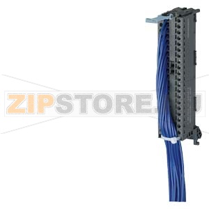 ФРОНТШТЕКЕР ДЛЯ SIMATIC S7-1500, 40-ПОЛЮСНЫЙ (6ES7592-1AM00-0XB0) C 20 ОДНОЖИЛЬНЫМИ КАБЕЛЯМИ СЕЧЕНИЕМ 0,5 КВ.ММ (1-20) ТИП КАБЕЛЯ H05Z-K (БЕЗГАЛОГЕНОВЫЙ), ВИНТОВОЕ ПОДКЛЮЧЕНИЕ, ДЛИНА КАБЕЛЕЙ = 3,2 М Siemens 6ES7922-5BD20-0HB0 
